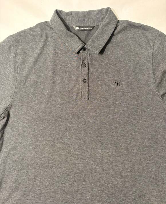 Travis Mathew Other - Travis Mathew  polo shirt mens 2xl‎ black gray stripe stretch golf casual